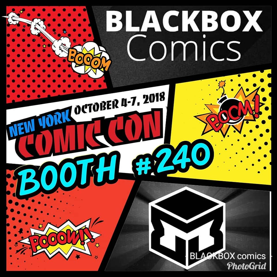 Blackbox Comics poster booth 240